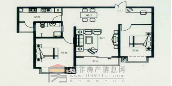 錦繡江南兩室兩廳一衛(wèi)約97.98平