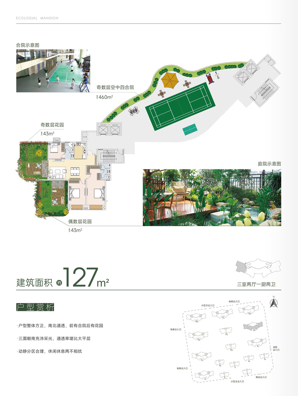 遠大·世代上品三室二廳二衛(wèi)127戶型欣賞